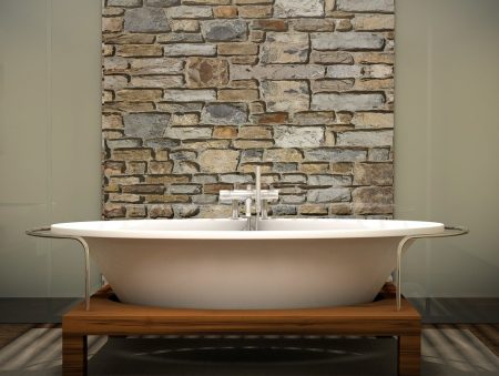 Tub with brick background – cropped Tub with brick background - cropped